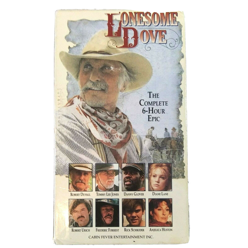 Lonesome Dove [VHS 1992] Complete 6 hour epic on 1 tape Cabin Fever Mini Series
